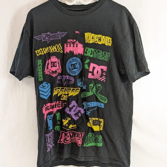 DC Shoe  Co. Logo Graphic Tee Mens Large - Picture 1 of 8